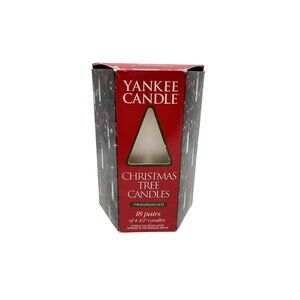1990s Yankee Candle Christmas Tree White Candles 19 Pairs Retro Colonial